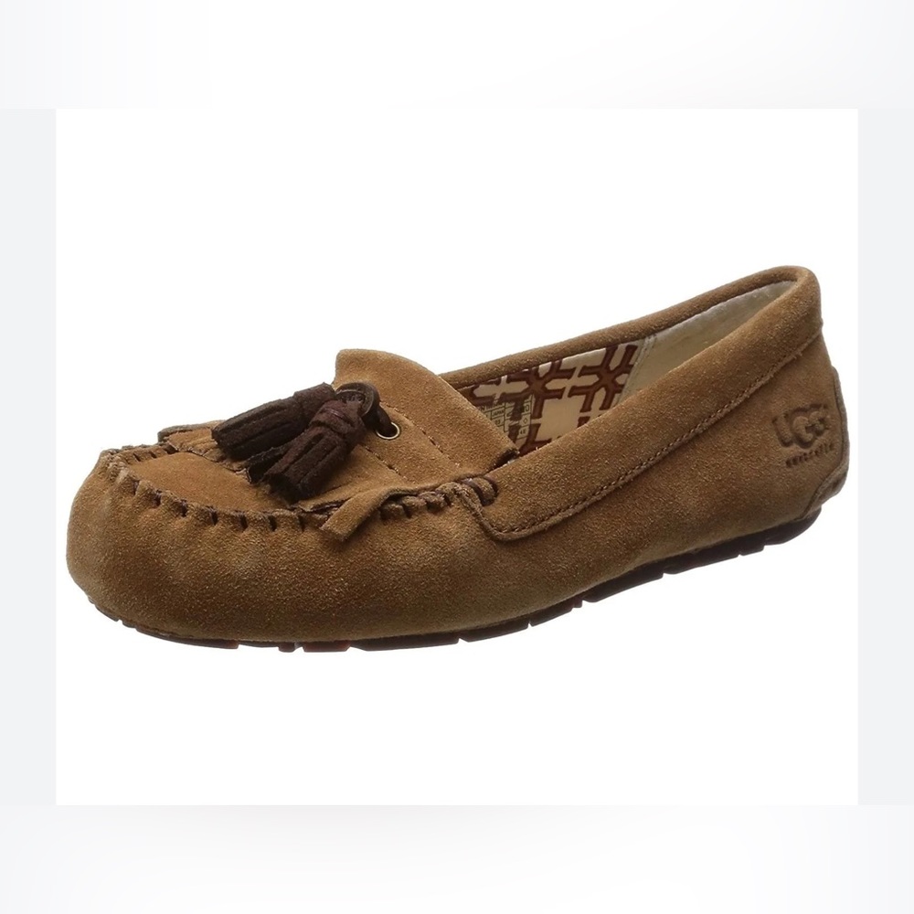 UGG Slippers “Lizzy” Moccasin Brown Women's Size 8